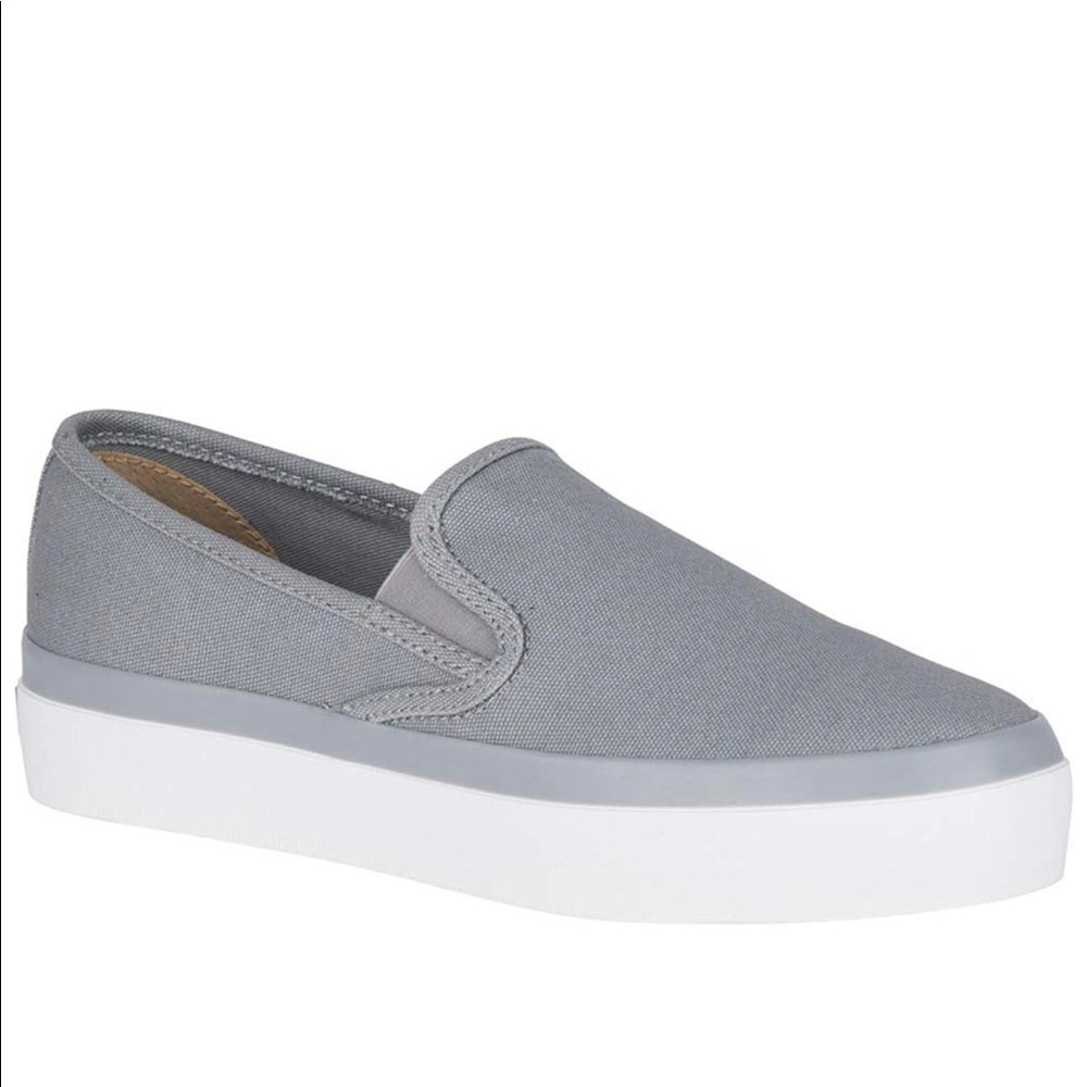 Sperry Seaside Aerial Sneaker Color Grey 7.5